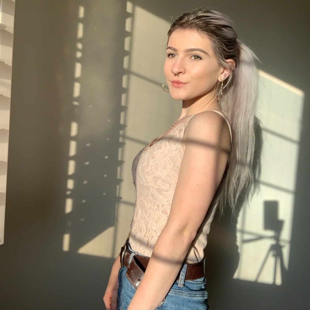 Neutral Cream Lace Bodysuit